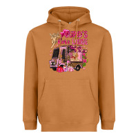 Meerkat Cupid's love lodge with truck Valentine's Day Heavyweight Hoodie - HowdyJamesFarm