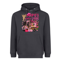 Smoke Cupid's love lodge with truck Valentine's Day Heavyweight Hoodie - HowdyJamesFarm