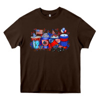Chocolate Brown american drink Heavy Core Tee - RacoonDesign