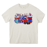 Cream american drink Heavy Core Tee - RacoonDesign