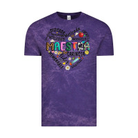 Cloud Purple retro maestra word Vintage Tee - JahusDesignShop