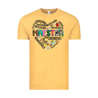 Vintage Mustard retro maestra word Vintage Tee - JahusDesignShop