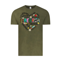 Vintage Olive retro maestra word Vintage Tee - JahusDesignShop