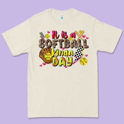 It Is A Softball Kinda Day Premium Tee Designed By Jahusdesignshop
