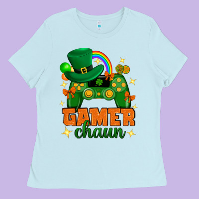 Gamer Chaun St.patricks Day Ladies Tee Designed By Neo Western