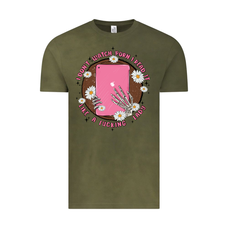 I Don't Watch Prn I Read It Like A Fucking Lady Vintage Tee by MaliasSmallBusiness | Teevron