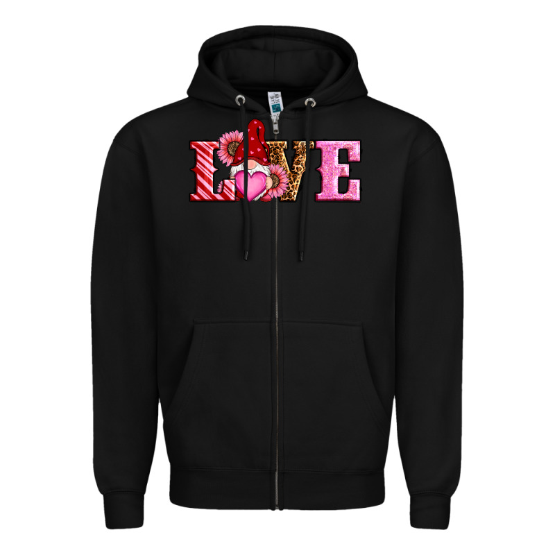 Valentines Day Gnomes Love Zipper Hoodie by RanaPortraitStore | Teevron
