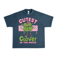 Midnight Navy cutest clover in the patch Urban Heavy Tee - MaliasSmallBusiness