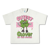 Pistachio cutest clover in the patch Urban Heavy Tee - MaliasSmallBusiness