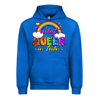 Cobalt Coolest queer in town Urban Hoodie - FaDigitalArtStudio