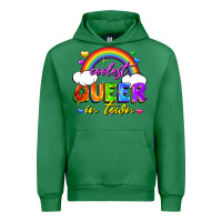 Emerald Coolest queer in town Urban Hoodie - FaDigitalArtStudio