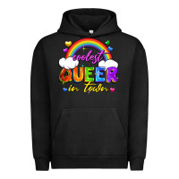 Pigment Black Coolest queer in town Urban Hoodie - FaDigitalArtStudio