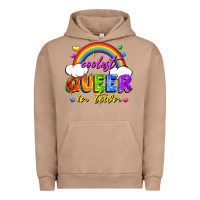 Pigment Burro Coolest queer in town Urban Hoodie - FaDigitalArtStudio