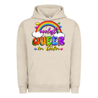 Pigment French Oak Coolest queer in town Urban Hoodie - FaDigitalArtStudio