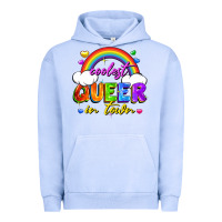 Pigment Grape Ice Coolest queer in town Urban Hoodie - FaDigitalArtStudio