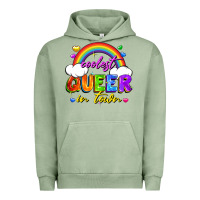 Pigment Oil Green Coolest queer in town Urban Hoodie - FaDigitalArtStudio
