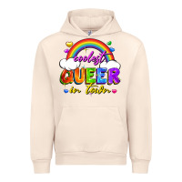 Sandshell Coolest queer in town Urban Hoodie - FaDigitalArtStudio