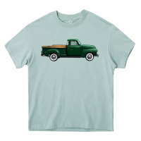 Western Green Truck Right Side View 1 Heavy Core Tee | Teevron