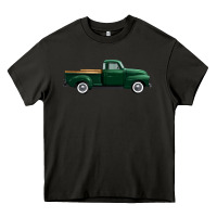 Asphalt western green truck right side view 1 Heavy Core Tee - FaDigitalArtStudio