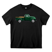 Black western green truck right side view 1 Heavy Core Tee - FaDigitalArtStudio