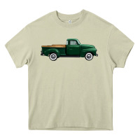 Mossy western green truck right side view 1 Heavy Core Tee - FaDigitalArtStudio