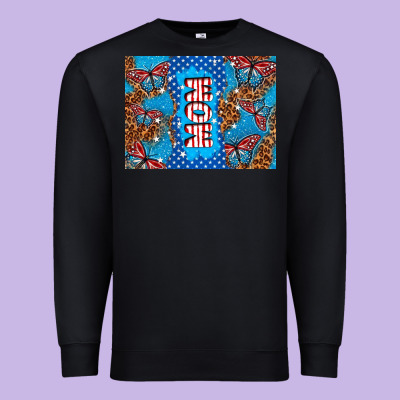 American Mom Premium Sweatshirt Designed By Tumblerdesignbyshophia