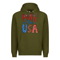 Army Green party in the usa Premium Hoodie - JahusDesignShop