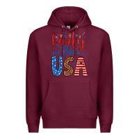 Burgundy party in the usa Premium Hoodie - JahusDesignShop