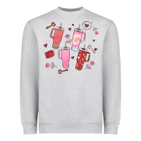 Heather Grey cup disorder valentine's day Heavyweight Sweatshirt - MaliasSmallBusiness