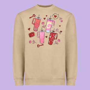 Cup Disorder Valentine's Day Heavyweight Sweatshirt Designed By Maliassmallbusiness
