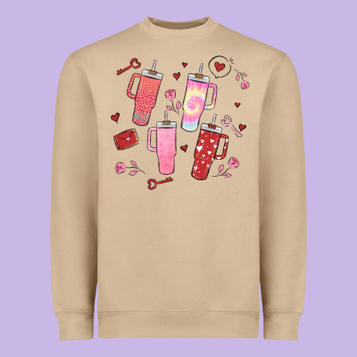 Cup Disorder Valentine's Day Heavyweight Sweatshirt Designed By Maliassmallbusiness