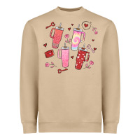Mushroom cup disorder valentine's day Heavyweight Sweatshirt - MaliasSmallBusiness