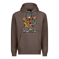 Coffee Just a little moody baby cow Premium Hoodie - HowdyJamesFarm