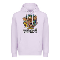 Lilac Just a little moody baby cow Premium Hoodie - HowdyJamesFarm