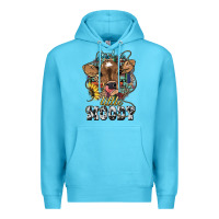Ocean Blue Just a little moody baby cow Premium Hoodie - HowdyJamesFarm
