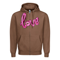 Chestnut valentines day love balloon Zipper Hoodie - RanaPortraitStore