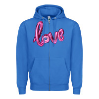 True Royal valentines day love balloon Zipper Hoodie - RanaPortraitStore