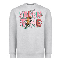 Heather Grey valentine Heavyweight Sweatshirt - MaliasSmallBusiness