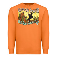 Carrot Ain't goin down til the sun comes up Cowboy Premium Sweatshirt - HowdyJamesFarm
