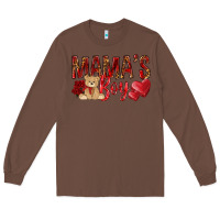 Chestnut mamas boy with leopard Long Sleeve Tee - NancyCooperArtShop
