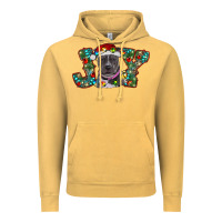 Vintage Mustard Christmas Pitbull Joy Vintage Hoodie - RanaPortraitStore