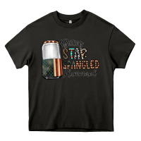 Asphalt getting star spangled hammered Heavy Core Tee - CowhideDigitalArt