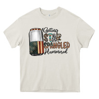 Cream getting star spangled hammered Heavy Core Tee - CowhideDigitalArt