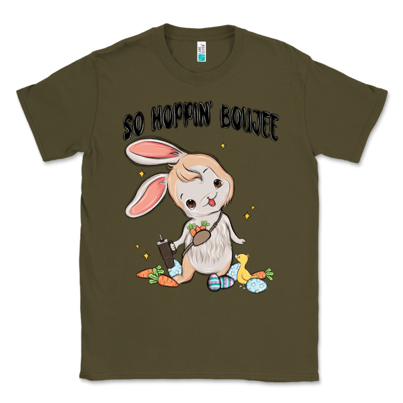 So Hoppin Boujee Easter Bunny  Belt Bag Ins Classic Tee by MaliasSmallBusiness | Teevron