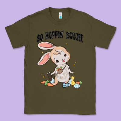 So Hoppin Boujee Easter Bunny  Belt Bag Ins Classic Tee Designed By Maliassmallbusiness