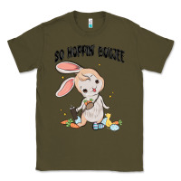 Army Green so hoppin boujee easter bunny  belt bag ins Classic Tee - MaliasSmallBusiness