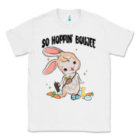 White so hoppin boujee easter bunny  belt bag ins Classic Tee - MaliasSmallBusiness
