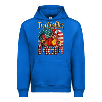 Cobalt Firefighter mom Urban Hoodie - FaDigitalArtStudio