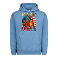 Pigment Pebble Blue Firefighter mom Urban Hoodie - FaDigitalArtStudio
