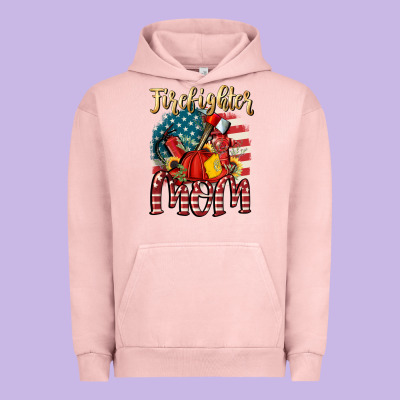 Firefighter Mom Urban Hoodie Designed By Fadigitalartstudio